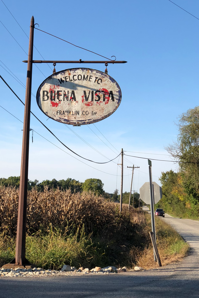 My favorite small town welcome sign ever